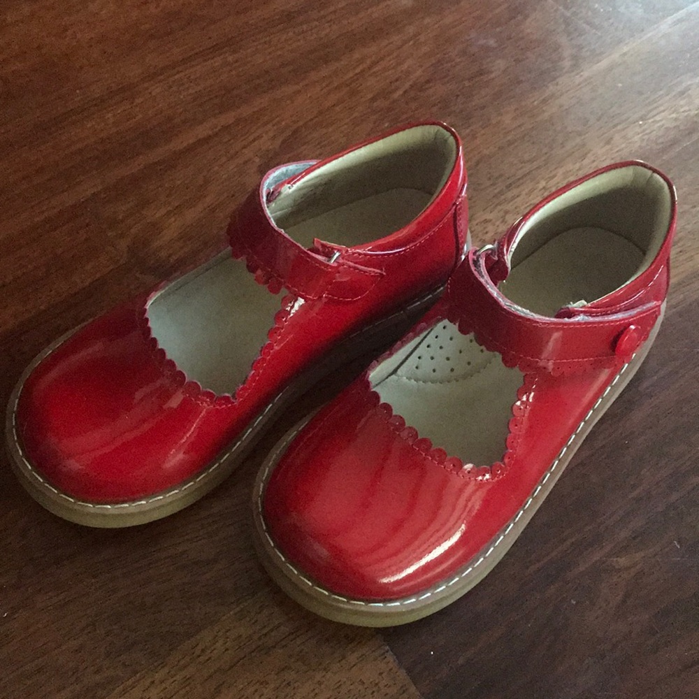 Kids red back to school shoes